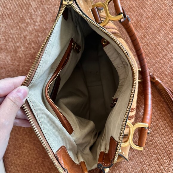 CHLOE Suede Medium Marcie Satchel Bag - Picture 7 of 9